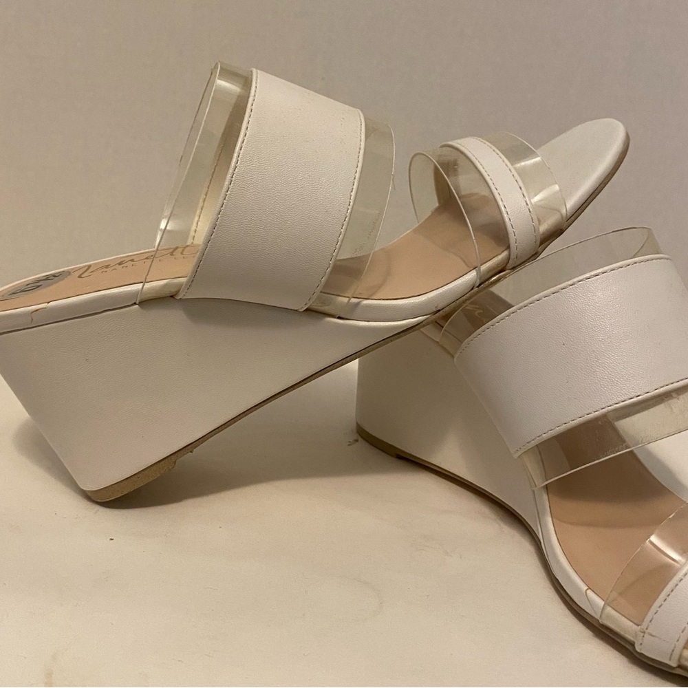 Nannette White and Clear Heels
